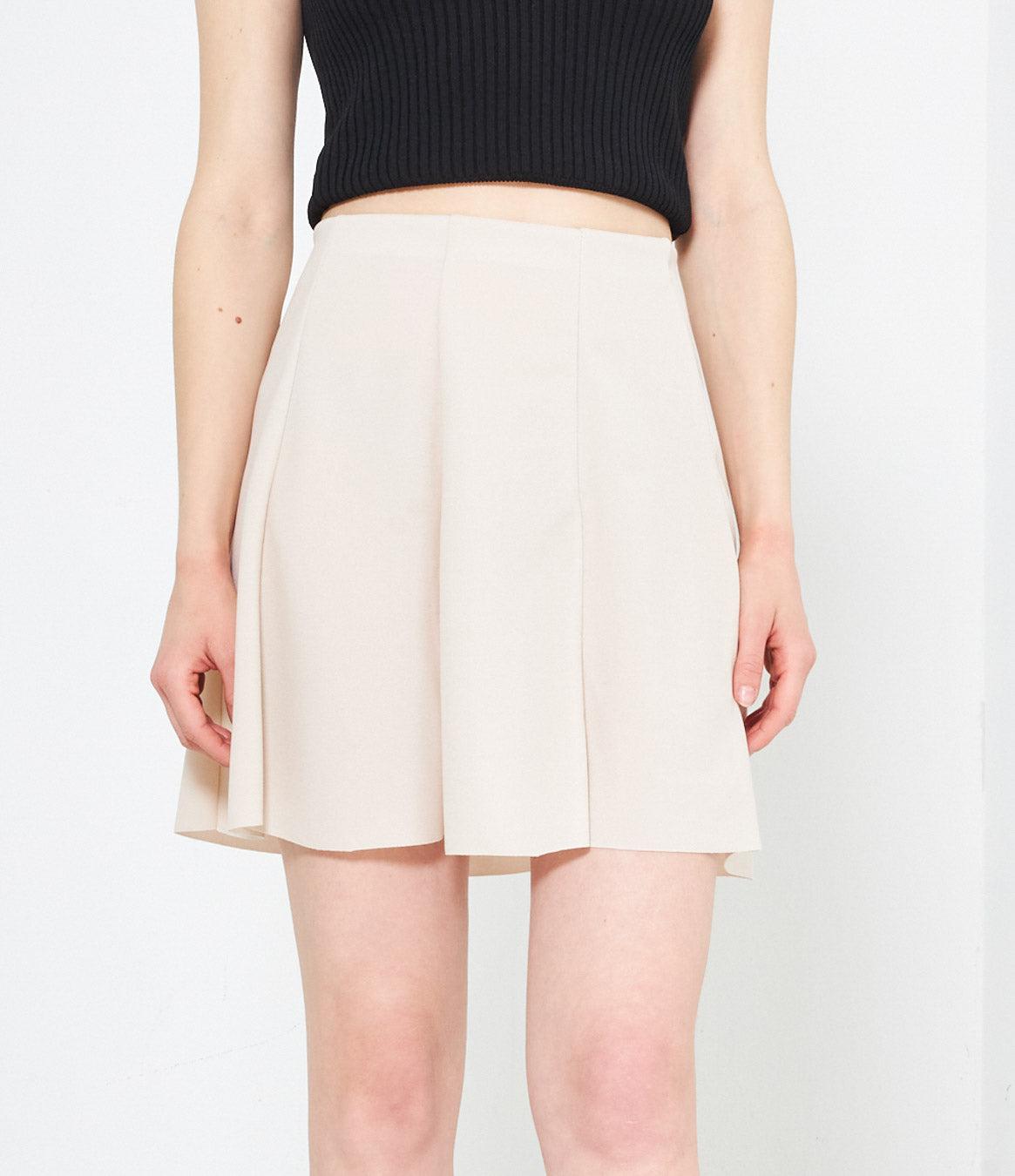 Flared mini skirt